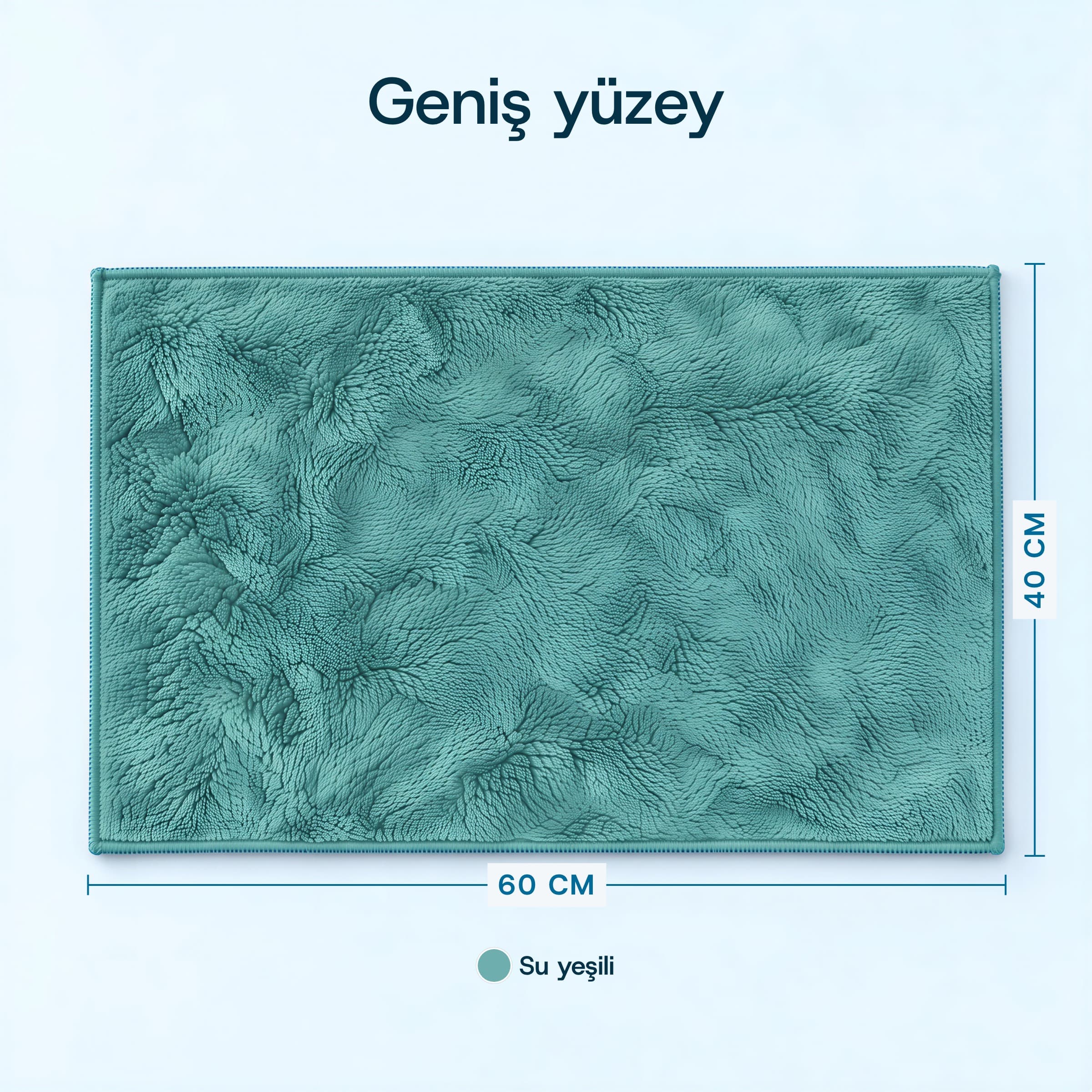 Su Yeşili Genel Amaçlı Temizlik Bezi ölçüleri