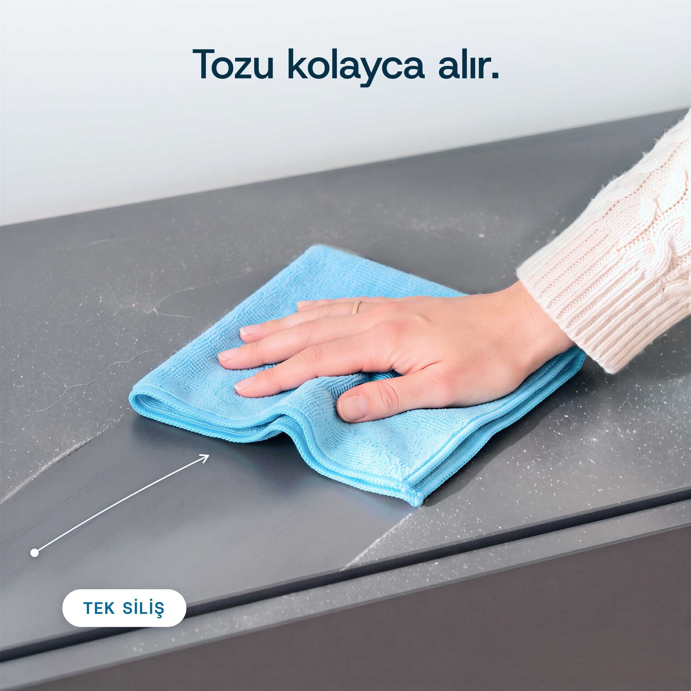 2'li Mikrofiber Toz Bezi kullanım sonucu