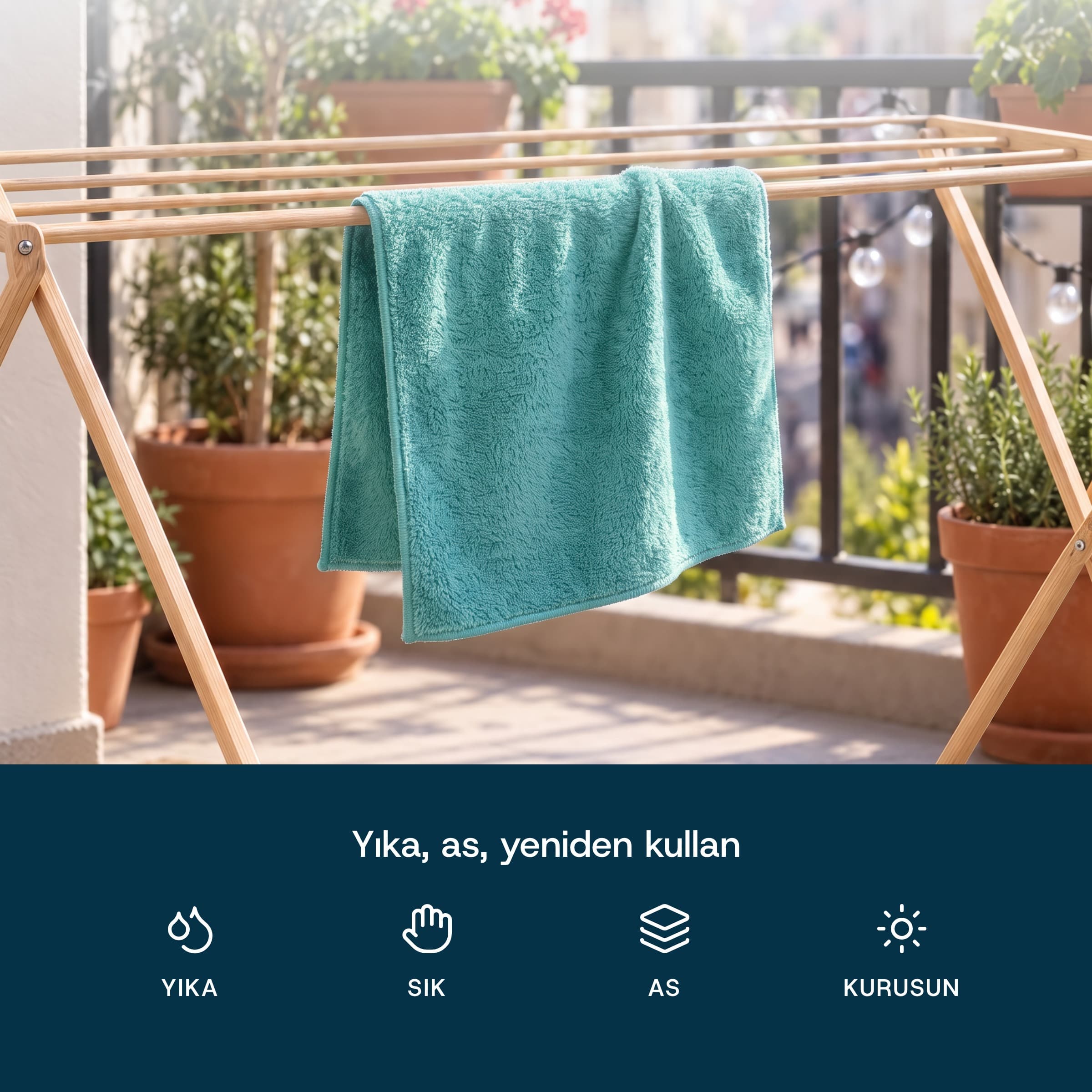 Su Yeşili Genel Amaçlı Temizlik Bezi bakımı