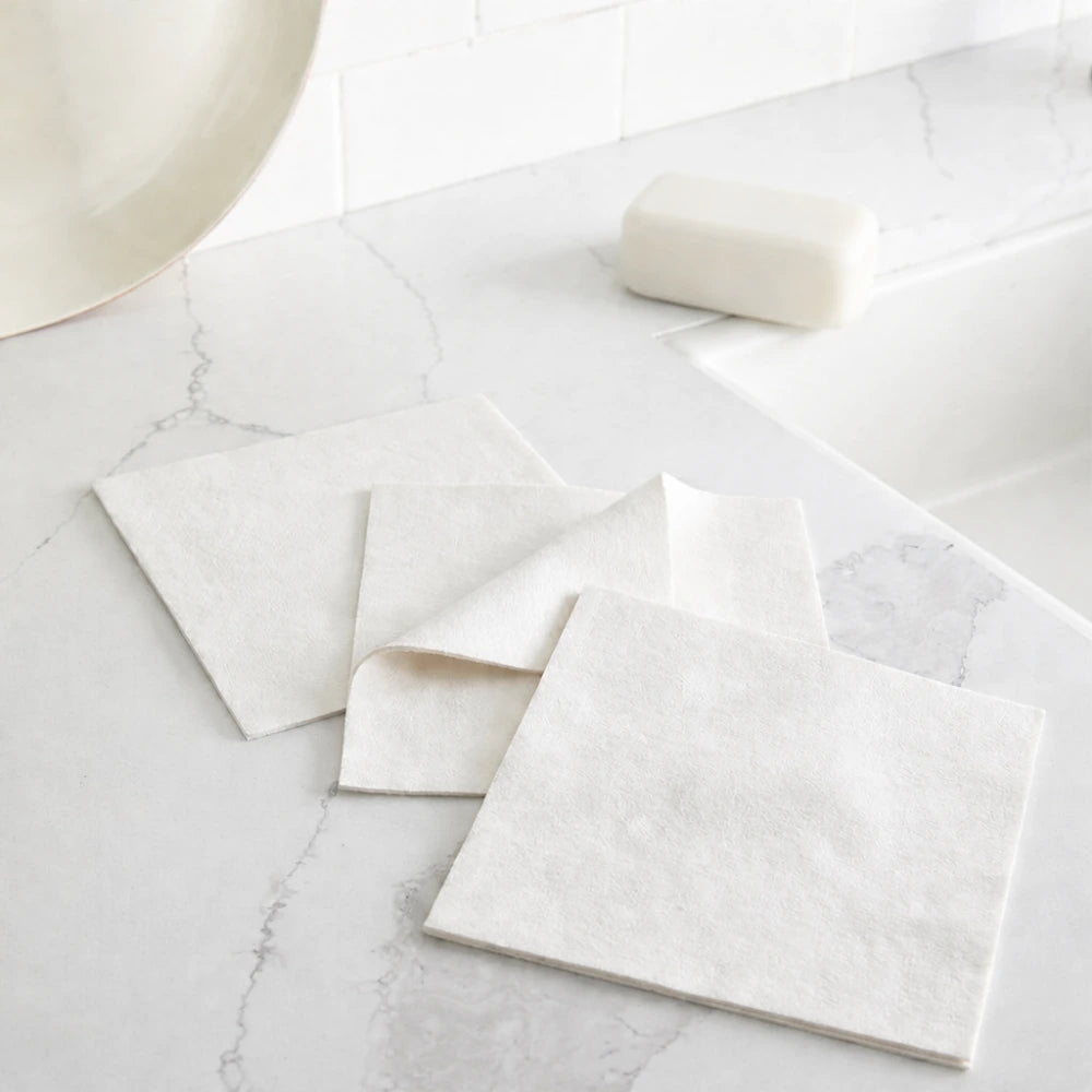 3'lü Premium Beyaz Cam Bezi